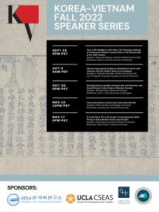 A poster for a speaker series on Korea & Vietnam.