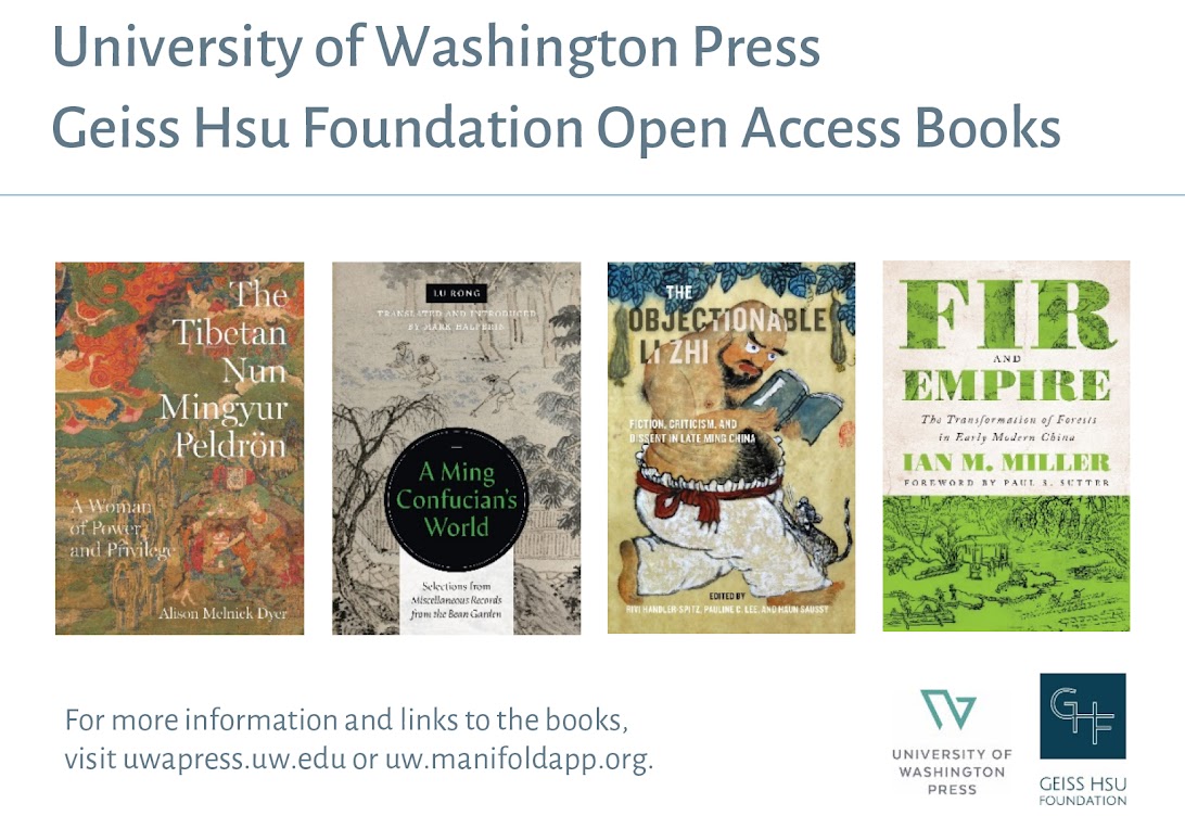 Now Available from the University of Washington Press: Geiss Hsu Foundation Open Access Books